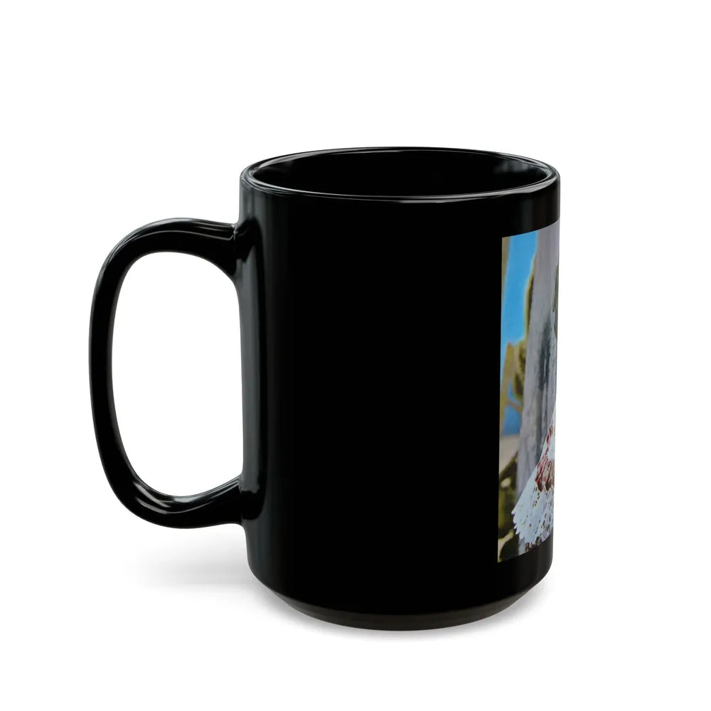 Barbara Rush #226 (Vintage Female Icon) Black Coffee Mug-Go Mug Yourself