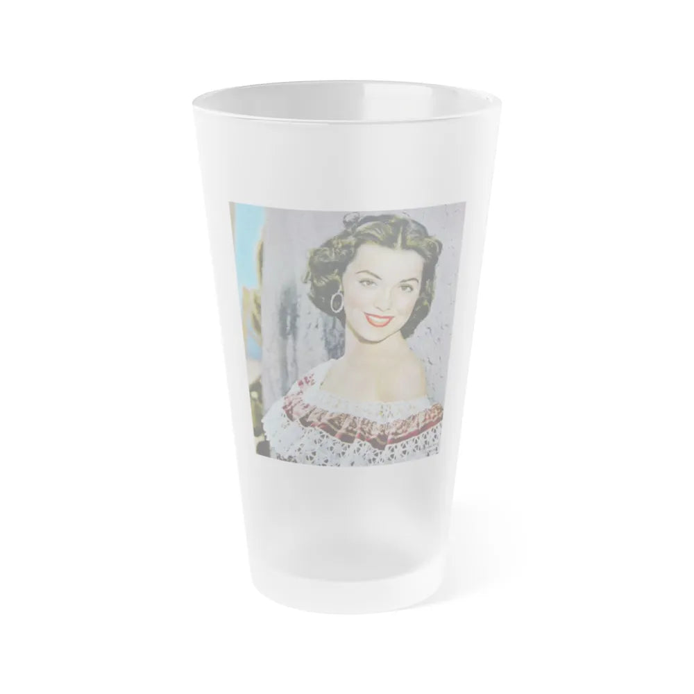 Barbara Rush #226 (Vintage Female Icon) Frosted Pint Glass 16oz-16oz-Frosted-Go Mug Yourself