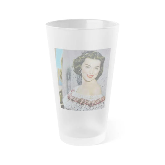 Barbara Rush #226 (Vintage Female Icon) Frosted Pint Glass 16oz-16oz-Frosted-Go Mug Yourself