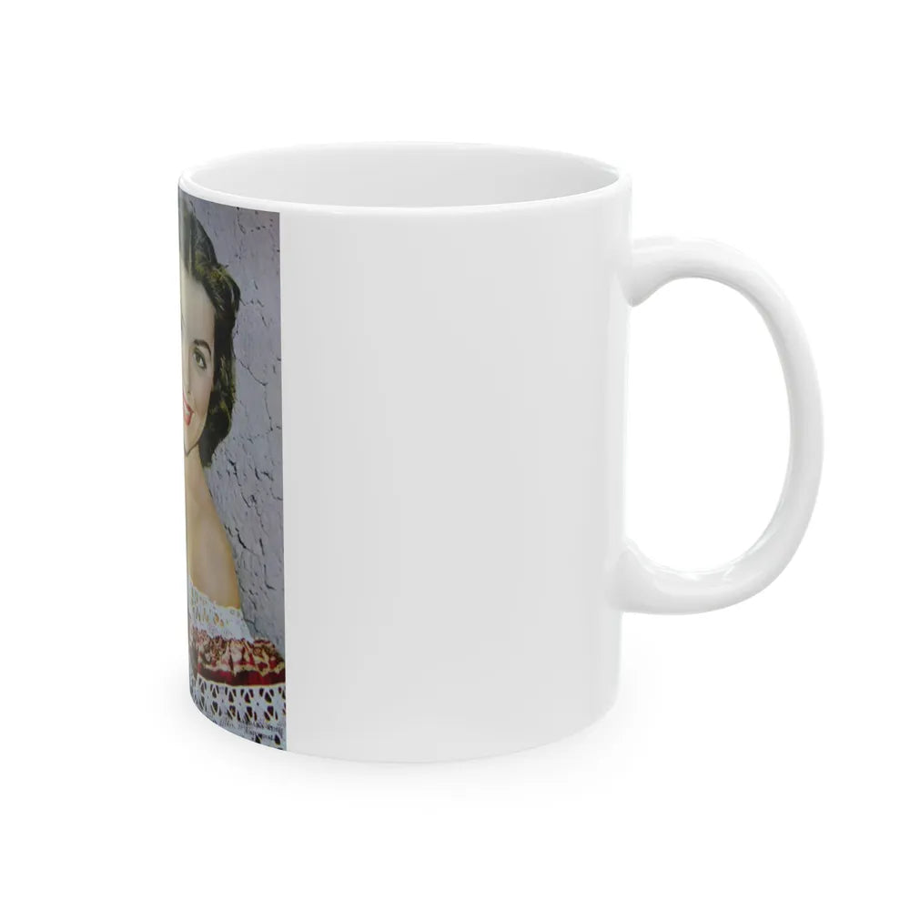 Barbara Rush #226 (Vintage Female Icon) White Coffee Mug-Go Mug Yourself