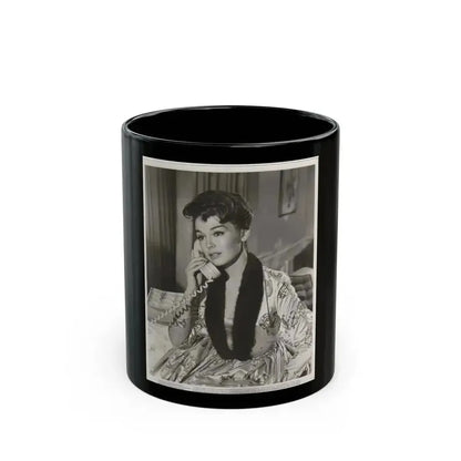 Barbara Rush #228 (Vintage Female Icon) Black Coffee Mug 11oz - Go Mug Yourself