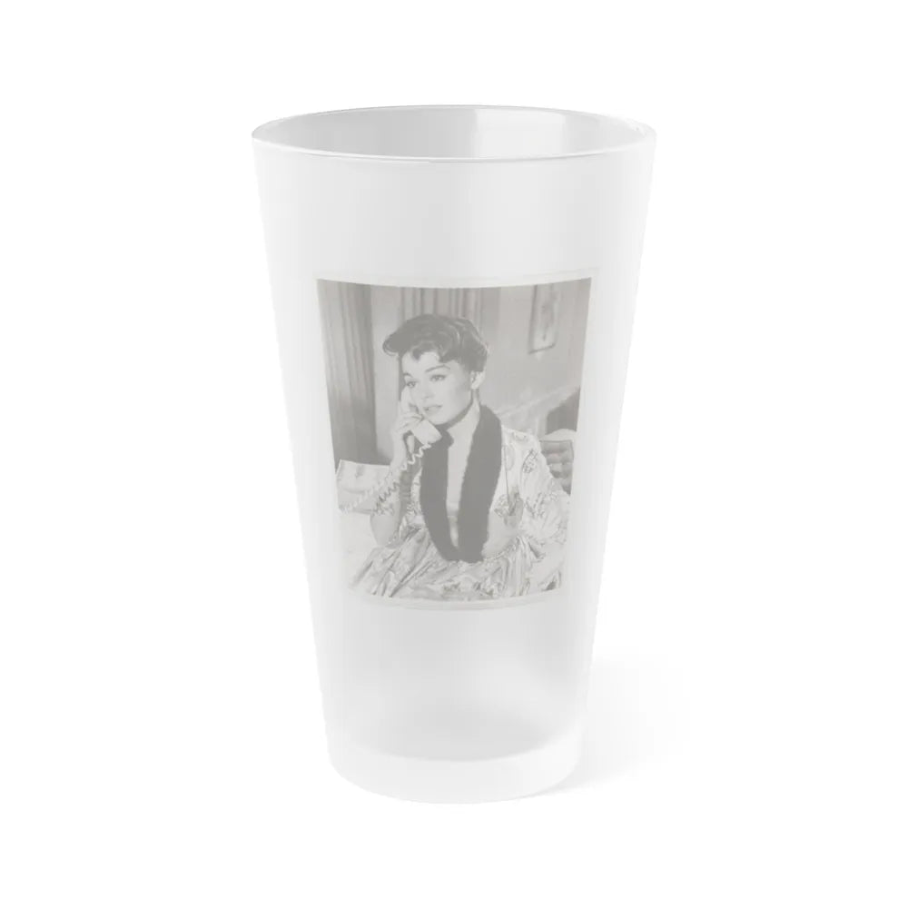 Barbara Rush #228 (Vintage Female Icon) Frosted Pint Glass 16oz-16oz-Frosted-Go Mug Yourself