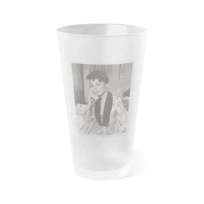 Barbara Rush #228 (Vintage Female Icon) Frosted Pint Glass 16oz 16oz Frosted - Go Mug Yourself