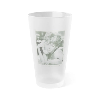 Barbara Rush #229 (Vintage Female Icon) Frosted Pint Glass 16oz-16oz-Frosted-Go Mug Yourself