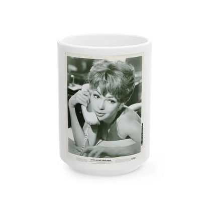 Barbara Rush #229 (Vintage Female Icon) White Coffee Mug 15oz - Go Mug Yourself