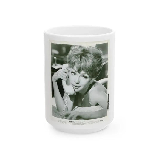 Barbara Rush #229 (Vintage Female Icon) White Coffee Mug 15oz - Go Mug Yourself