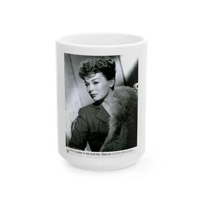 Barbara Rush #230 (Vintage Female Icon) White Coffee Mug 15oz - Go Mug Yourself