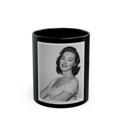 Barbara Rush #231 (Vintage Female Icon) Black Coffee Mug-11oz-Go Mug Yourself