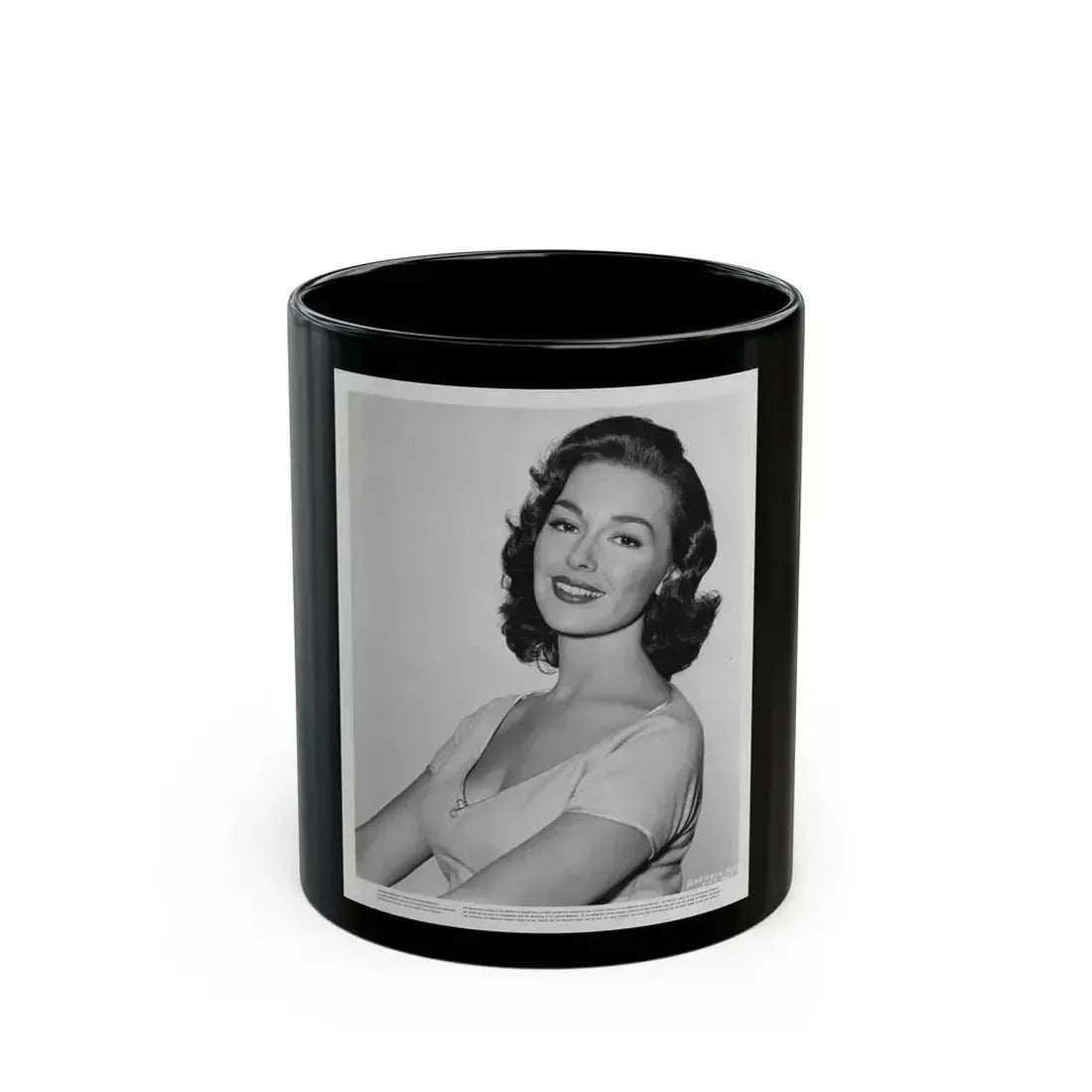Barbara Rush #231 (Vintage Female Icon) Black Coffee Mug 11oz - Go Mug Yourself