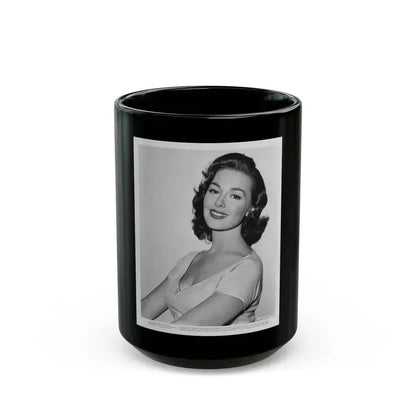 Barbara Rush #231 (Vintage Female Icon) Black Coffee Mug 15oz - Go Mug Yourself
