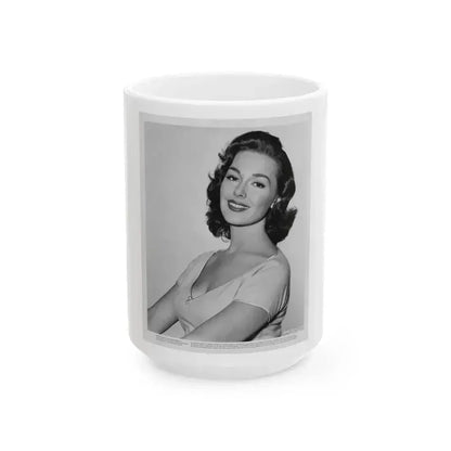 Barbara Rush #231 (Vintage Female Icon) White Coffee Mug 15oz - Go Mug Yourself