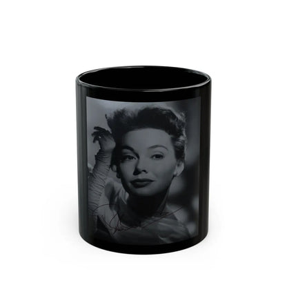 Barbara Rush #232 (Vintage Female Icon) Black Coffee Mug-11oz-Go Mug Yourself