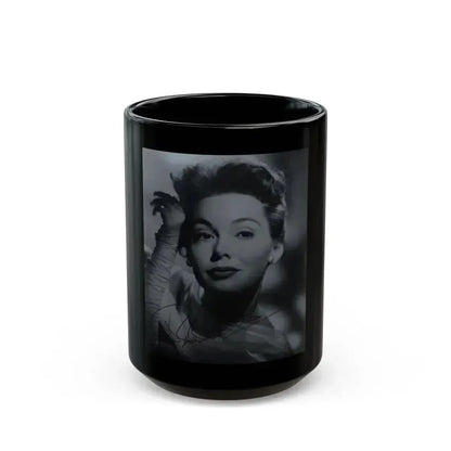 Barbara Rush #232 (Vintage Female Icon) Black Coffee Mug 15oz - Go Mug Yourself