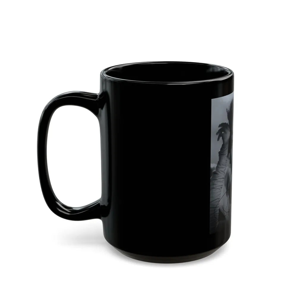 Barbara Rush #232 (Vintage Female Icon) Black Coffee Mug-Go Mug Yourself