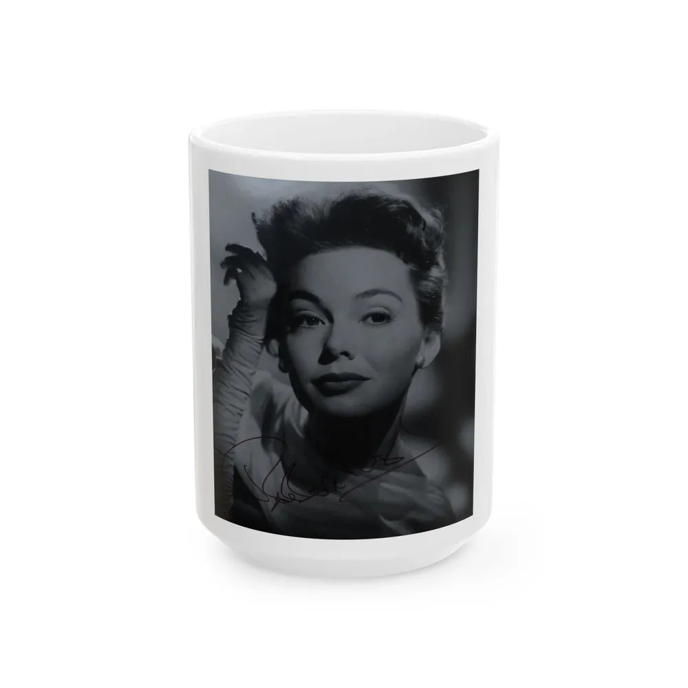 Barbara Rush #232 (Vintage Female Icon) White Coffee Mug-15oz-Go Mug Yourself