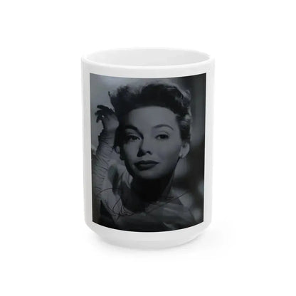 Barbara Rush #232 (Vintage Female Icon) White Coffee Mug 15oz - Go Mug Yourself