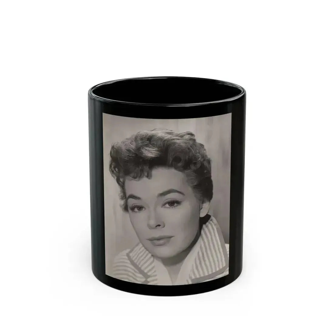 Barbara Rush #234 (Vintage Female Icon) Black Coffee Mug 11oz - Go Mug Yourself