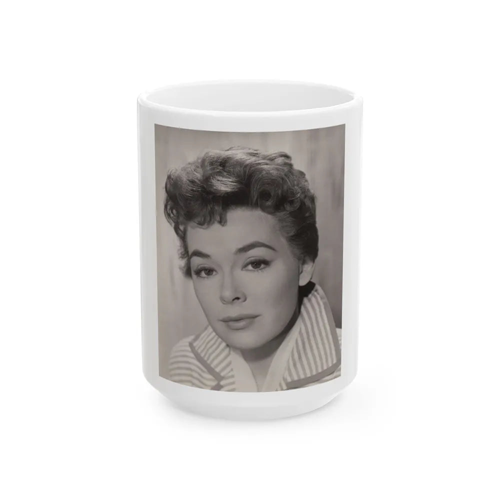 Barbara Rush #234 (Vintage Female Icon) White Coffee Mug-15oz-Go Mug Yourself