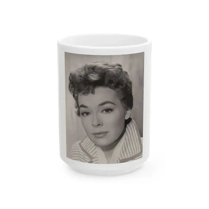 Barbara Rush #234 (Vintage Female Icon) White Coffee Mug 15oz - Go Mug Yourself