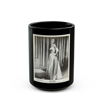 Barbara Rush #235 (Vintage Female Icon) Black Coffee Mug 15oz - Go Mug Yourself
