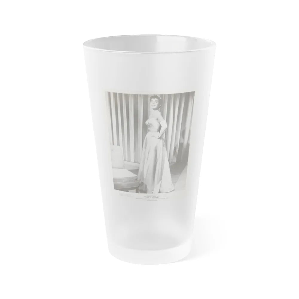 Barbara Rush #235 (Vintage Female Icon) Frosted Pint Glass 16oz-16oz-Frosted-Go Mug Yourself