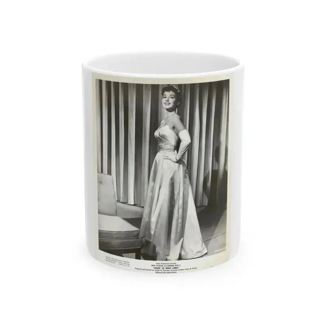 Barbara Rush #235 (Vintage Female Icon) White Coffee Mug 11oz - Go Mug Yourself