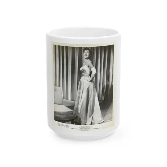 Barbara Rush #235 (Vintage Female Icon) White Coffee Mug 15oz - Go Mug Yourself