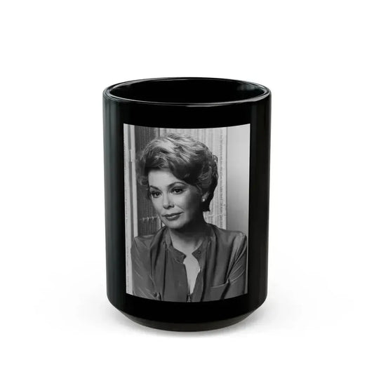 Barbara Rush #238 (Vintage Female Icon) Black Coffee Mug 15oz - Go Mug Yourself