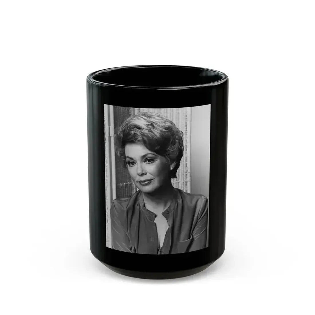Barbara Rush #238 (Vintage Female Icon) Black Coffee Mug - Go Mug Yourself