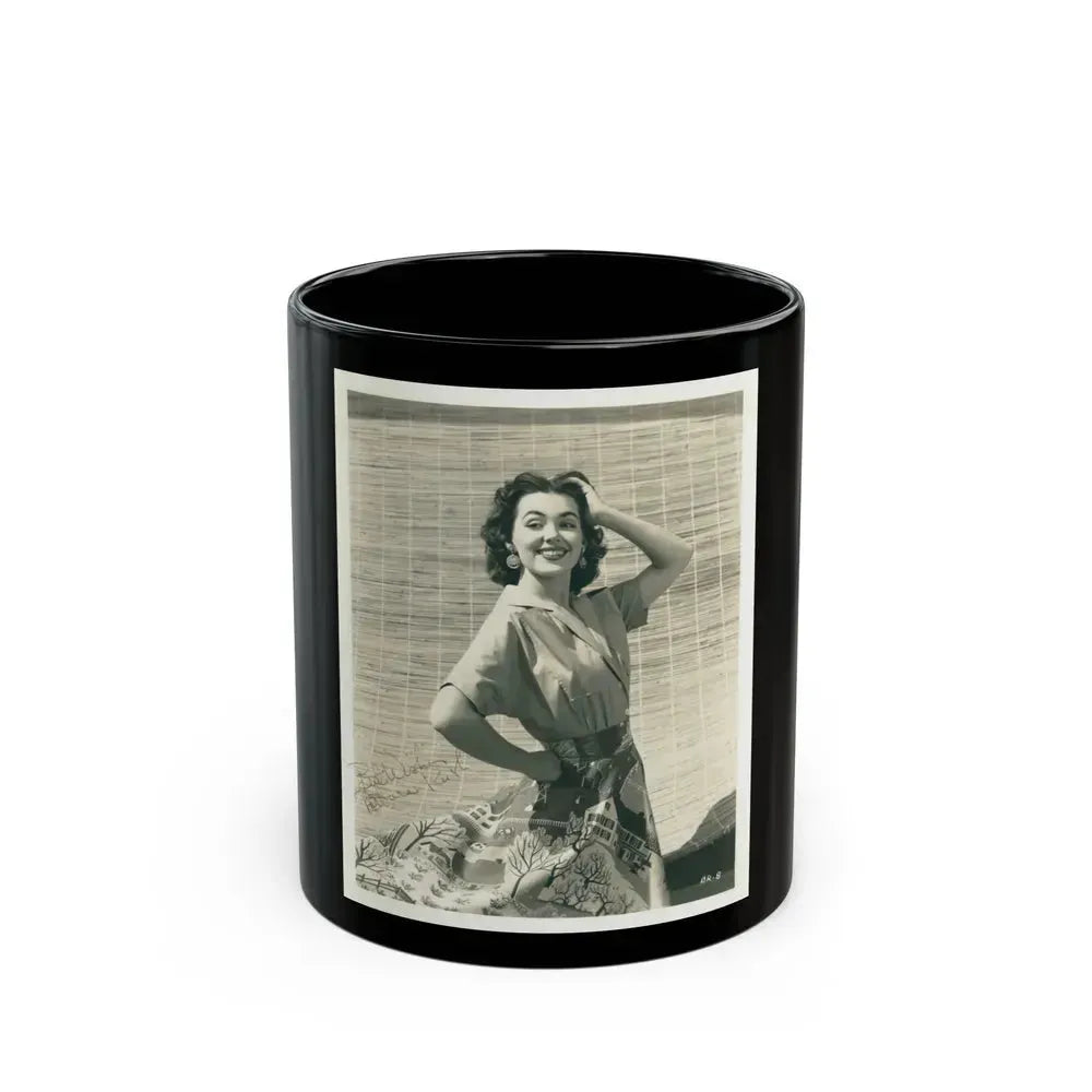 Barbara Rush #239 (Vintage Female Icon) Black Coffee Mug 11oz - Go Mug Yourself