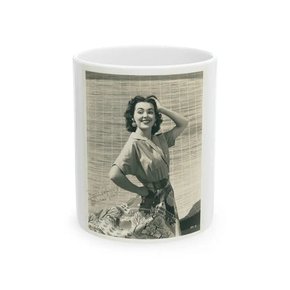 Barbara Rush #239 (Vintage Female Icon) White Coffee Mug-11oz-Go Mug Yourself