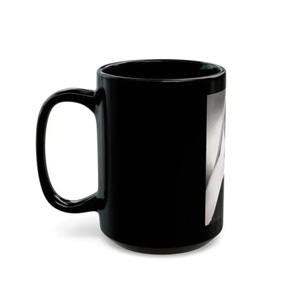 Barbara Rush #24 - Vintage 7x9 B&W Head & Shoulder Upper Body Glamour Photo from 2-19-59 (Vintage Female Icon) Black Coffee Mug - Go Mug Yourself