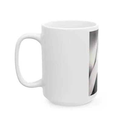 Barbara Rush #24 - Vintage 7x9 B&W Head & Shoulder Upper Body Glamour Photo from 2-19-59 (Vintage Female Icon) White Coffee Mug - Go Mug Yourself