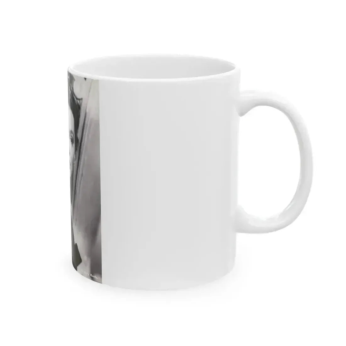 Barbara Rush #24 - Vintage 7x9 B&W Head & Shoulder Upper Body Glamour Photo from 2-19-59 (Vintage Female Icon) White Coffee Mug - Go Mug Yourself