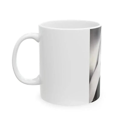 Barbara Rush #24 - Vintage 7x9 B&W Head & Shoulder Upper Body Glamour Photo from 2-19-59 (Vintage Female Icon) White Coffee Mug - Go Mug Yourself