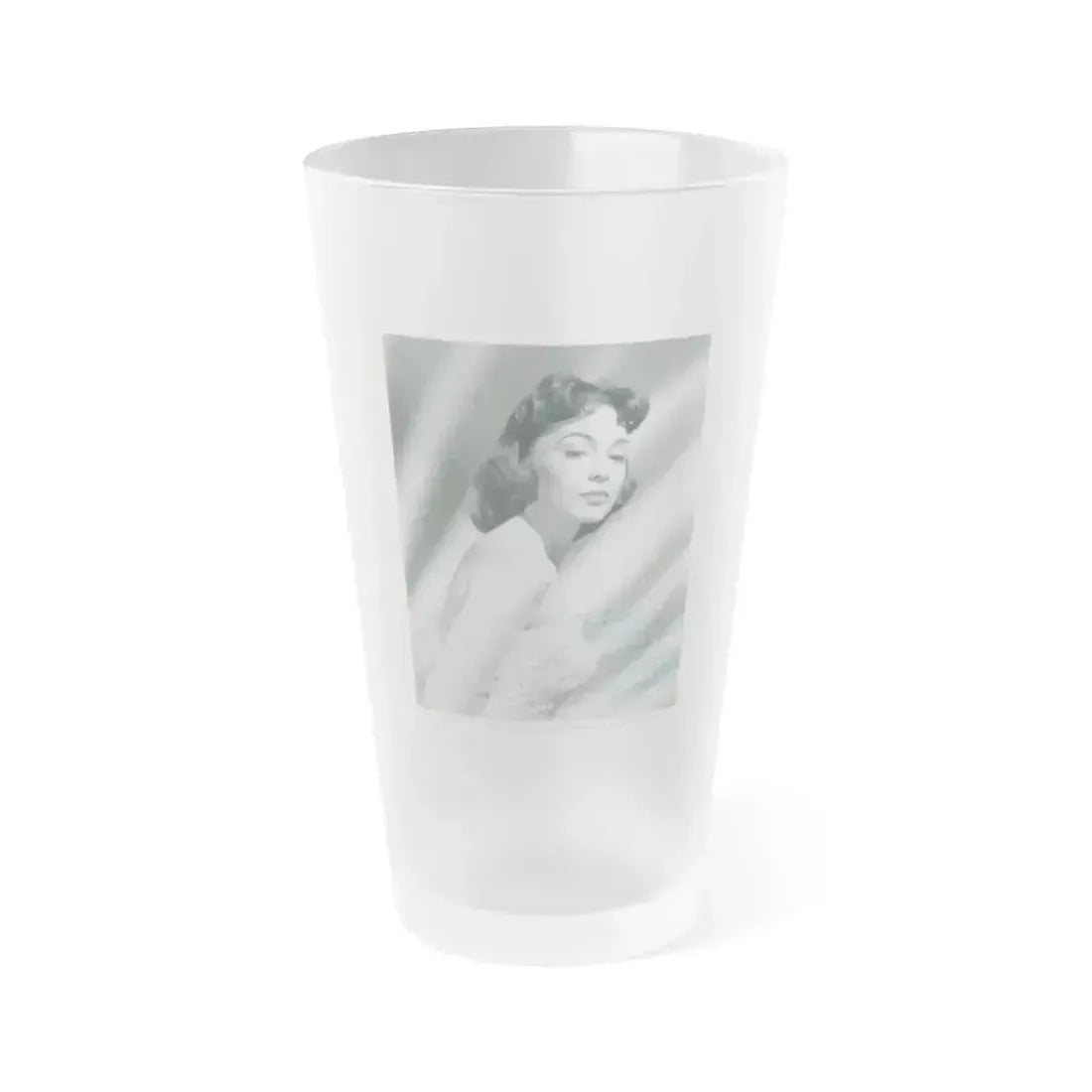 Barbara Rush #241 (Vintage Female Icon) Frosted Pint Glass 16oz 16oz Frosted - Go Mug Yourself