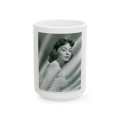 Barbara Rush #241 (Vintage Female Icon) White Coffee Mug-15oz-Go Mug Yourself