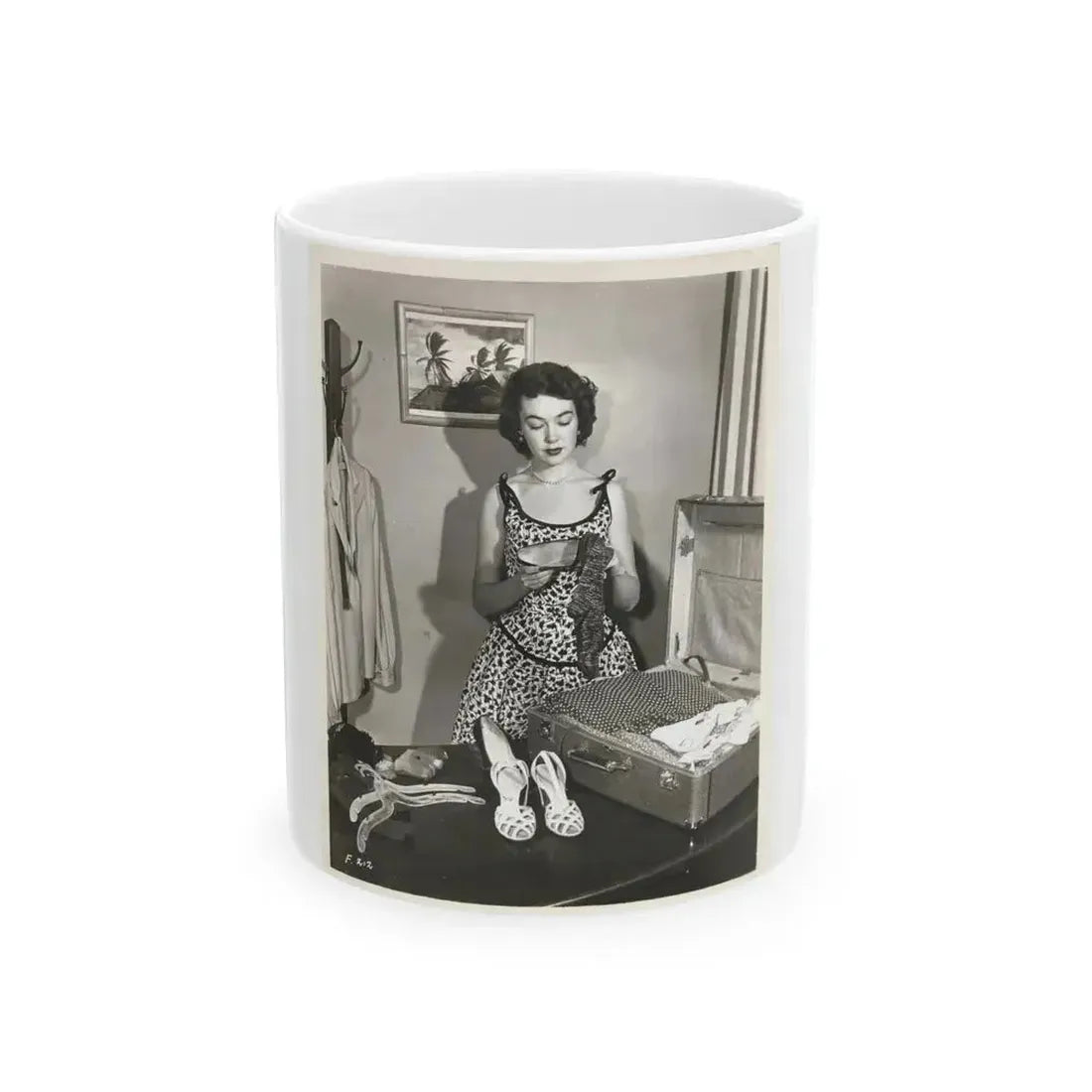 Barbara Rush #243 (Vintage Female Icon) White Coffee Mug 11oz - Go Mug Yourself