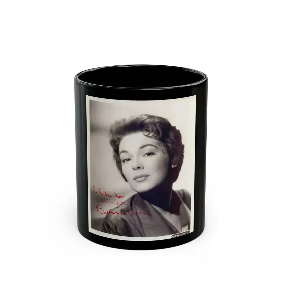 Barbara Rush #246 (Vintage Female Icon) Black Coffee Mug 11oz - Go Mug Yourself