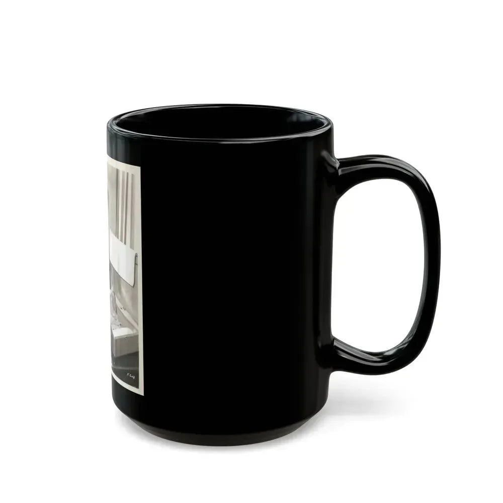 Barbara Rush #247 (Vintage Female Icon) Black Coffee Mug - Go Mug Yourself