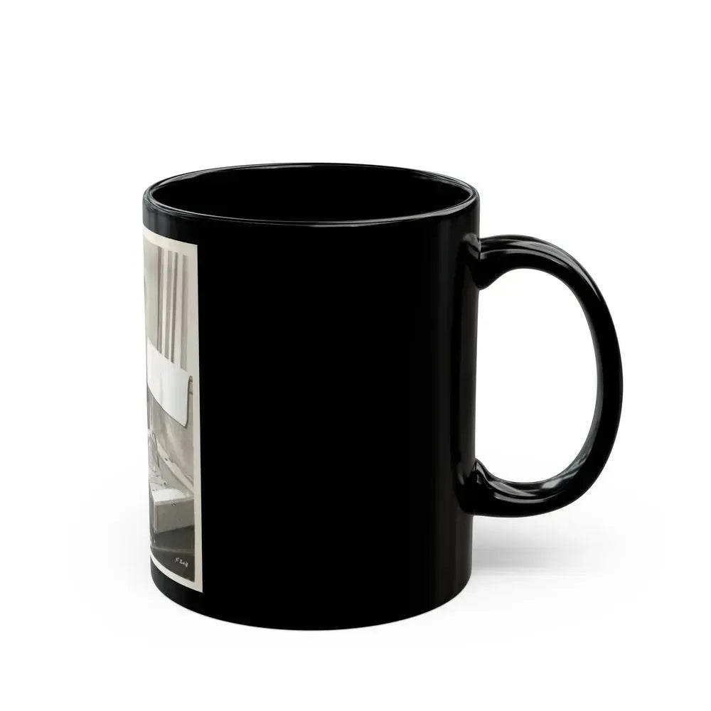 Barbara Rush #247 (Vintage Female Icon) Black Coffee Mug - Go Mug Yourself