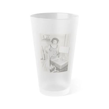 Barbara Rush #247 (Vintage Female Icon) Frosted Pint Glass 16oz-16oz-Frosted-Go Mug Yourself