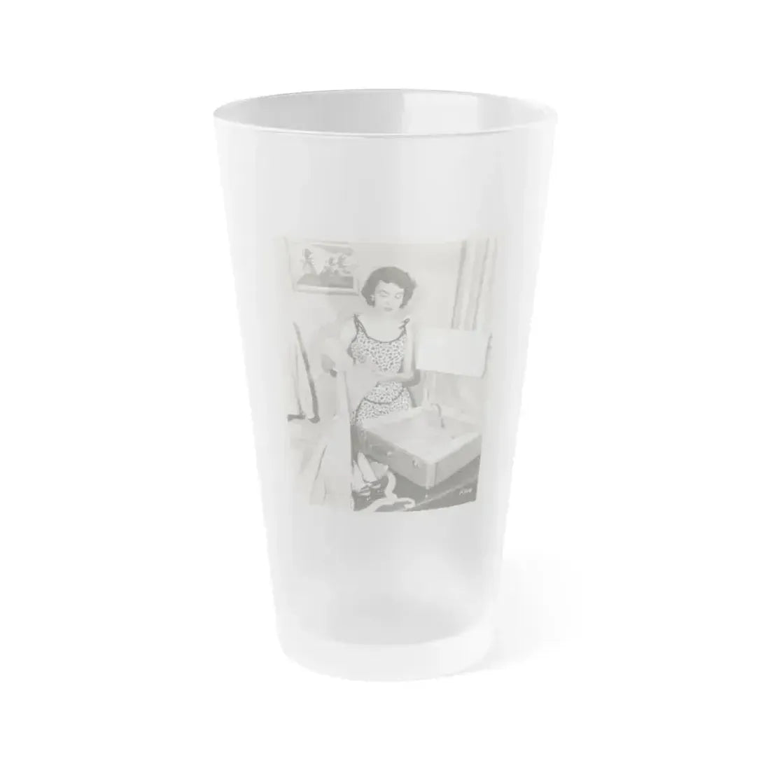 Barbara Rush #247 (Vintage Female Icon) Frosted Pint Glass 16oz 16oz Frosted - Go Mug Yourself