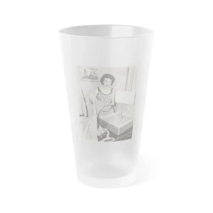 Barbara Rush #247 (Vintage Female Icon) Frosted Pint Glass 16oz 16oz Frosted - Go Mug Yourself