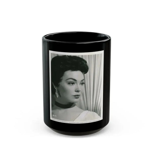 Barbara Rush #248 (Vintage Female Icon) Black Coffee Mug 15oz - Go Mug Yourself