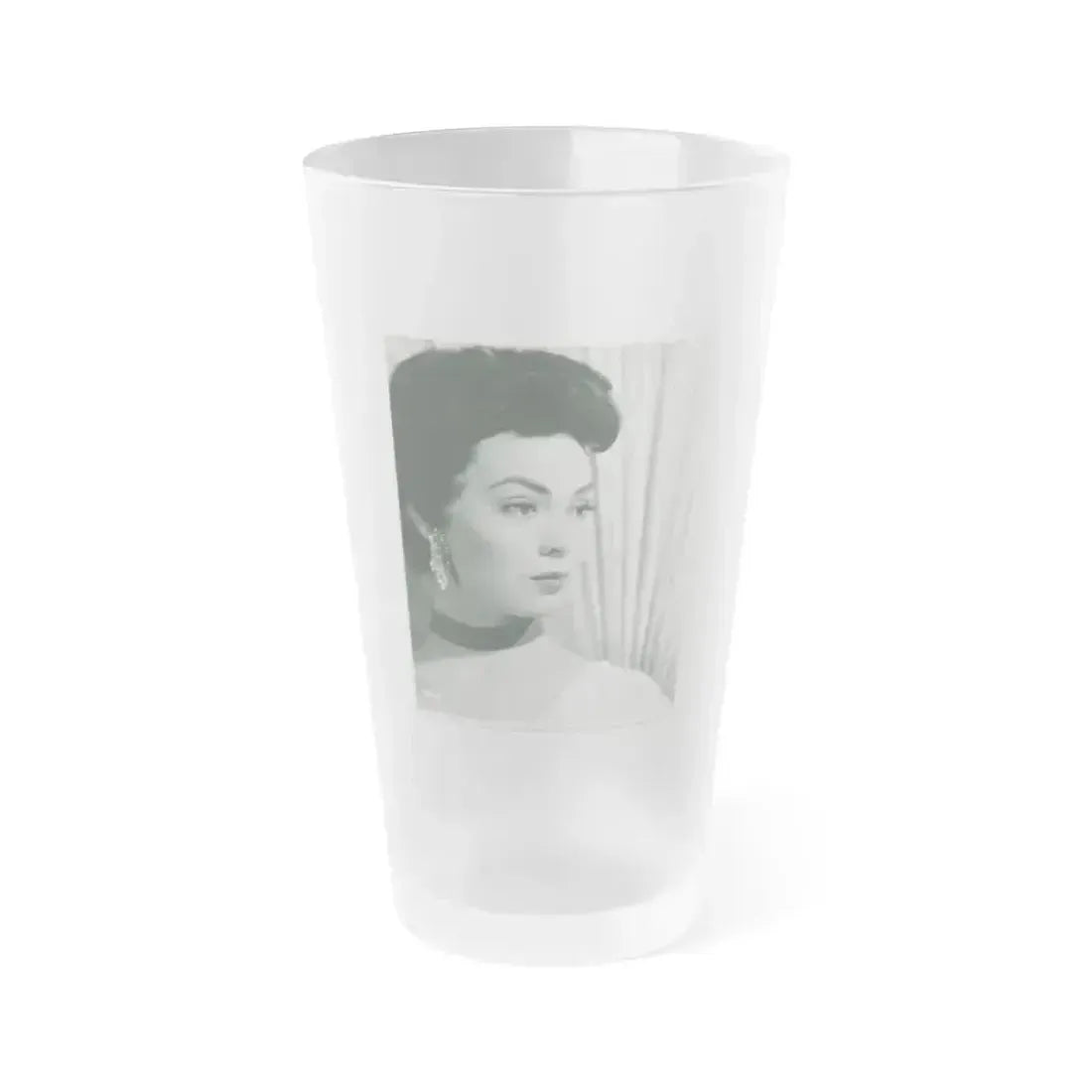 Barbara Rush #248 (Vintage Female Icon) Frosted Pint Glass 16oz 16oz Frosted - Go Mug Yourself