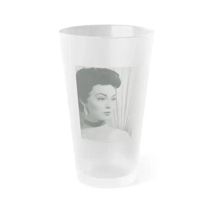 Barbara Rush #248 (Vintage Female Icon) Frosted Pint Glass 16oz 16oz Frosted - Go Mug Yourself