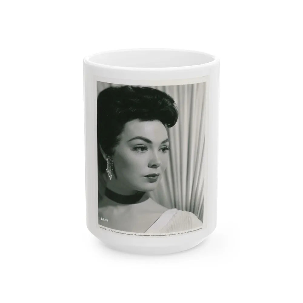 Barbara Rush #248 (Vintage Female Icon) White Coffee Mug-15oz-Go Mug Yourself