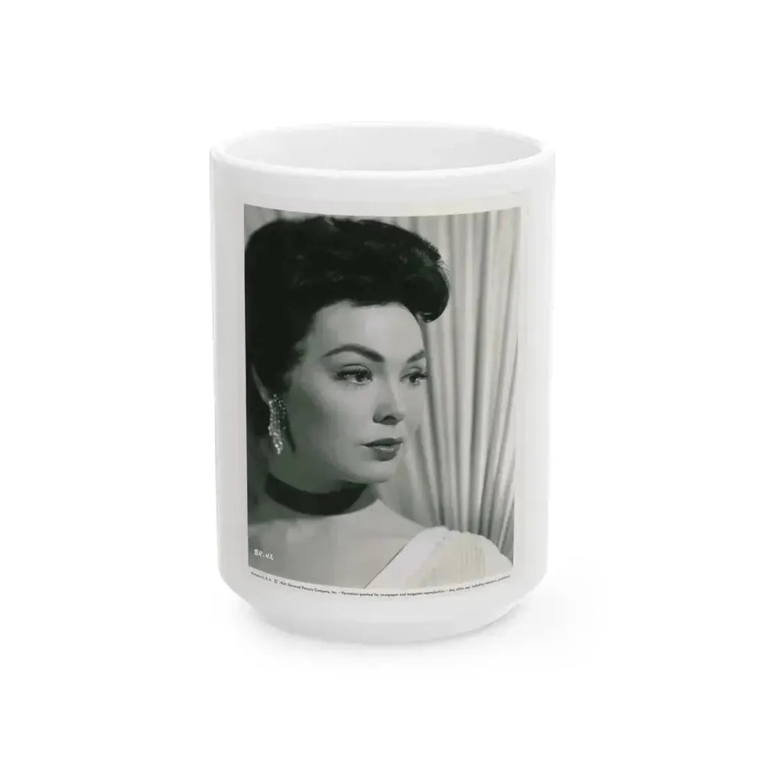 Barbara Rush #248 (Vintage Female Icon) White Coffee Mug 15oz - Go Mug Yourself