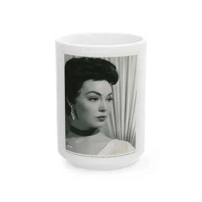 Barbara Rush #248 (Vintage Female Icon) White Coffee Mug 15oz - Go Mug Yourself